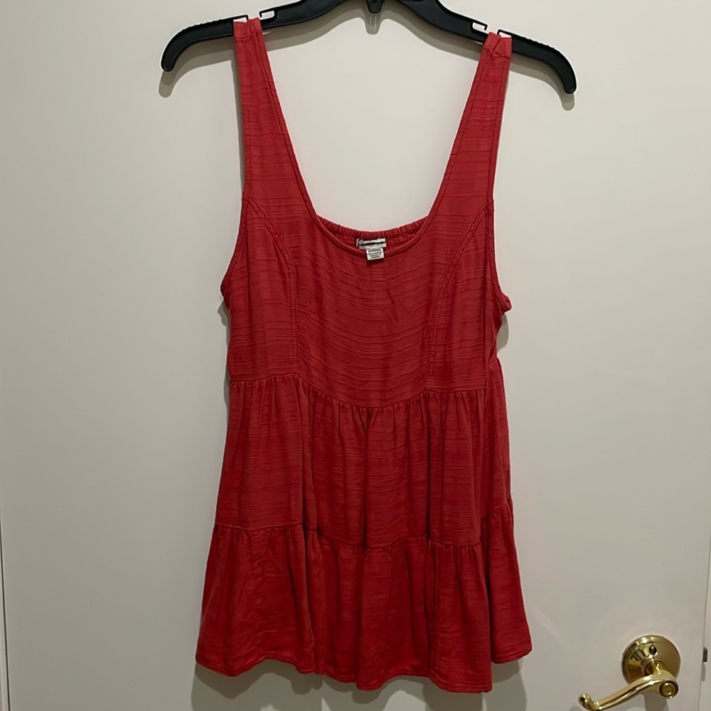 Xs extra small sleeveless blouse American eagle orange red